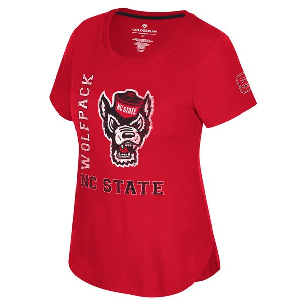 Red Ladies Short Sleeve Tee - Front